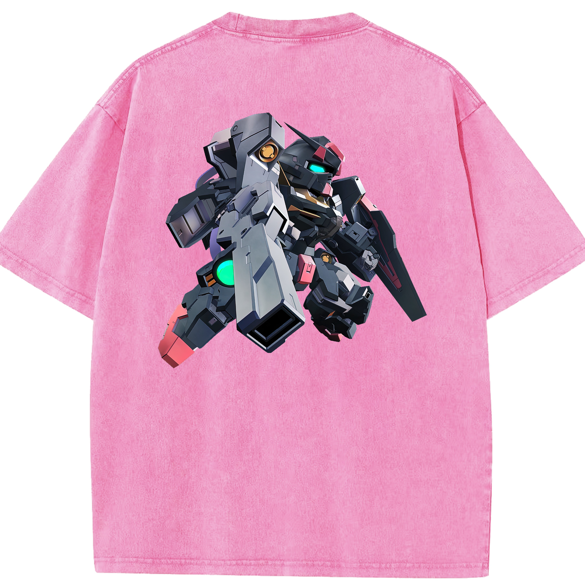 （画像用） 機動戦士ガンダム Mobile Suit Gundam 綿100% ヴィンテージ風 半袖Tシャツ（背面プリント）